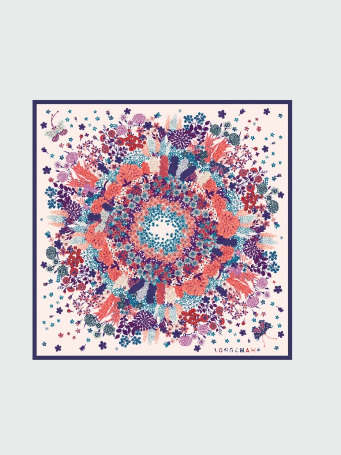 Longchamp -Pañuelo de seda, Longchamp Violeta
