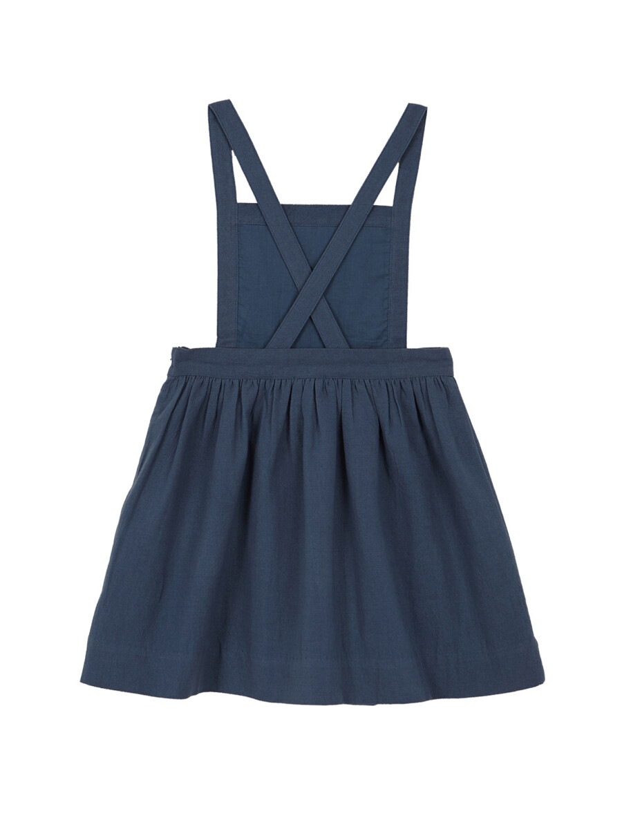 Pichi Con Jaretas Y Bolsillos Bordados Petroleo