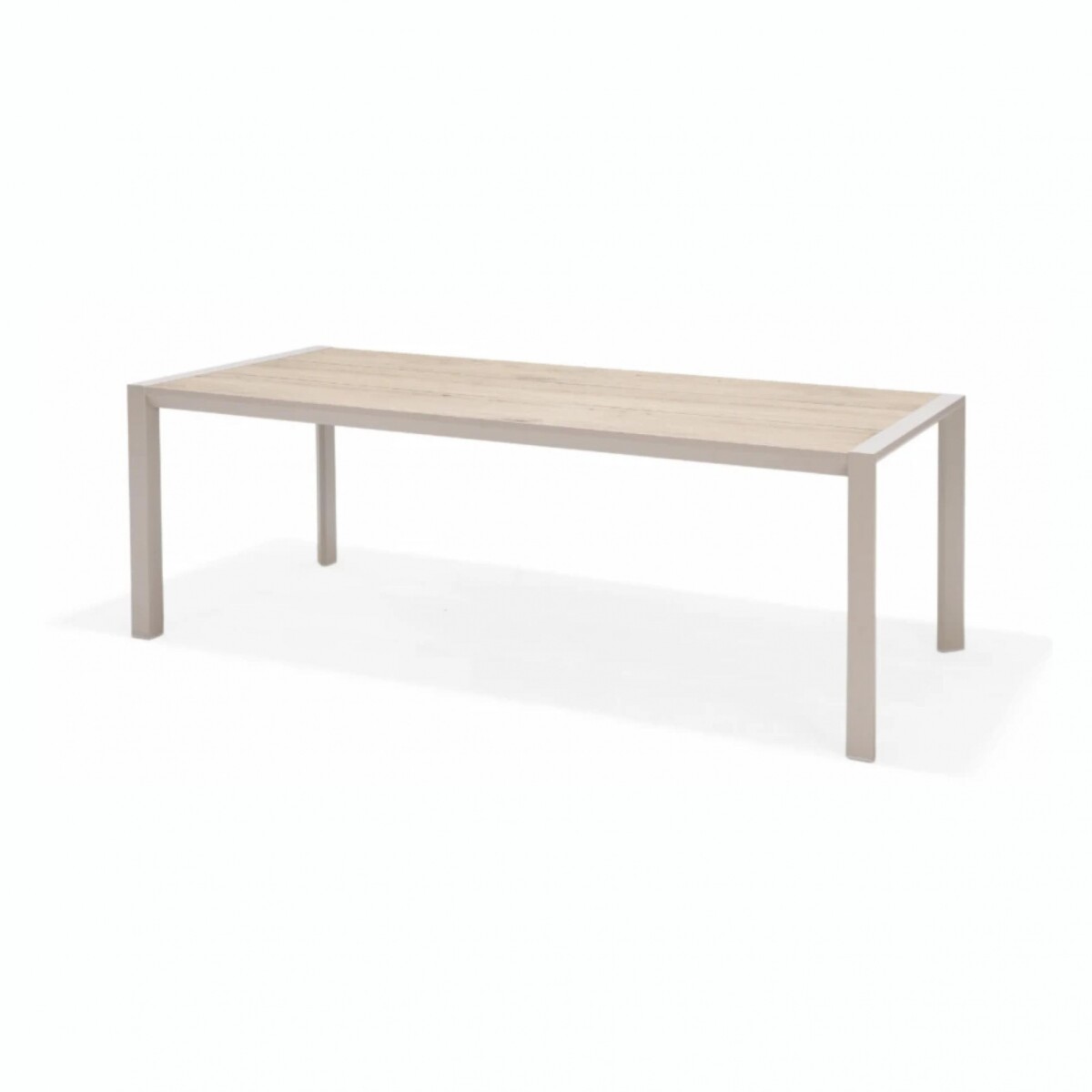 Mesa Rectangular De Patio RUSTICO Urbanite 207X90 CM - Beige 