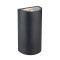 ARTEFACTO UDINESE DECORATIVO PARA ADOSAR EN PARED BIDIRECCIONAL GRANDE Lámpara de Pared Udinese Bidireccional Negro