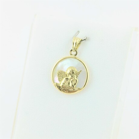 Medalla de Oro 18k con nácar. Ángel de la Guarda. Medalla de Oro 18k con nácar. Ángel de la Guarda.