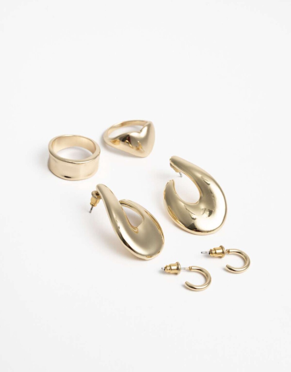 Set De Aros - Dorado 