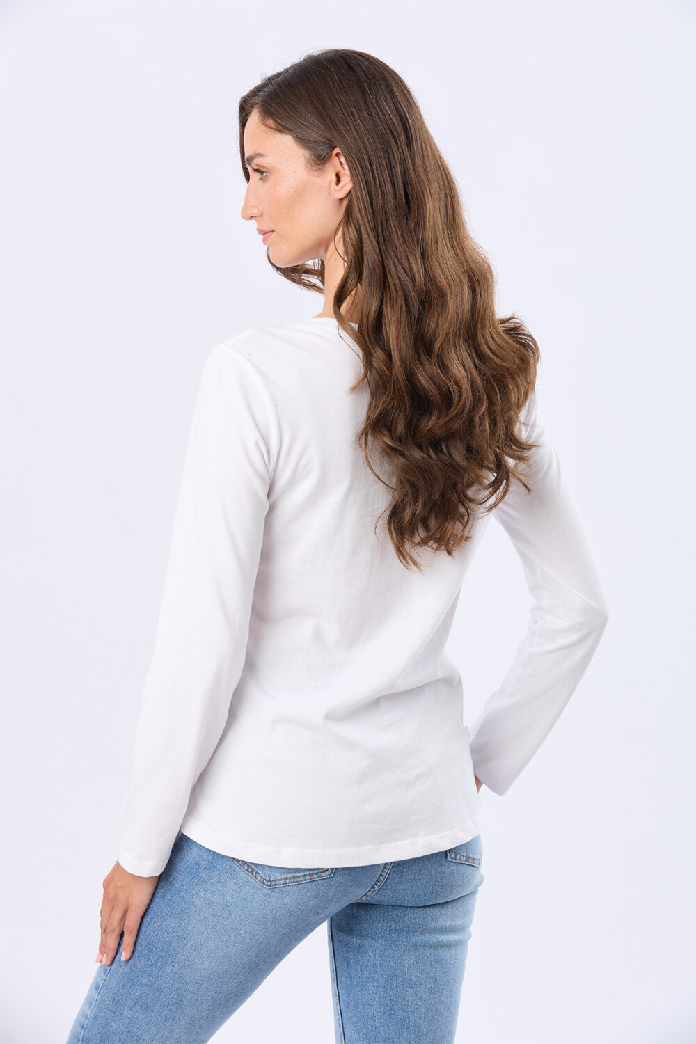 REMERA BÁSICA DE ALGODÓN Blanco