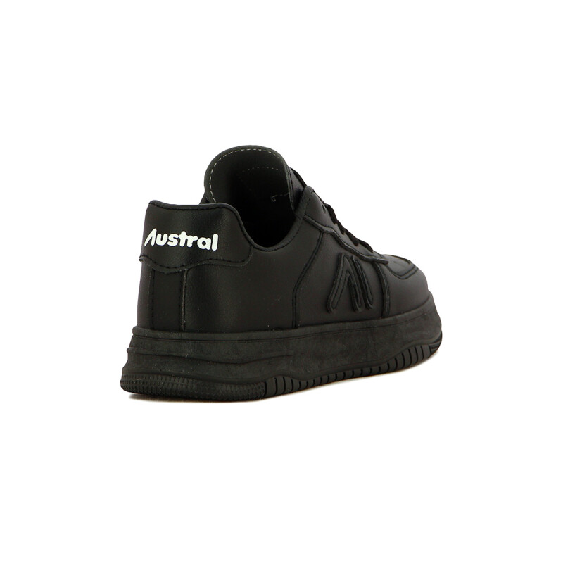 Austral Calzado Casual Luca C/Plataforma Acordonado - Negro/Negro Negro-Negro