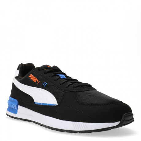 Championes de Hombre Puma Graviton Negro - Blanco - Azul Real