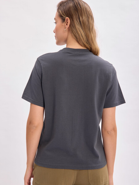 Remera estampa Serpiente Gris