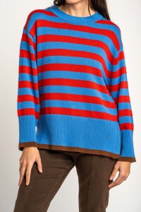 Sweater Rayado Rojo