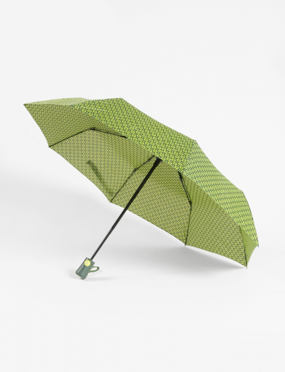 Paraguas automático flor - verde 