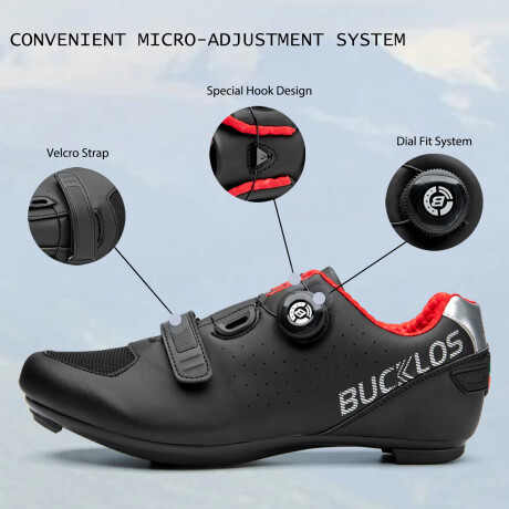 Zapatillas De Ciclismo Bucklos Transpirables Talle 45 001