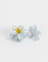 Broches Sets Hawaianas Set De Broches Flor Hawaiana - Azul Celeste