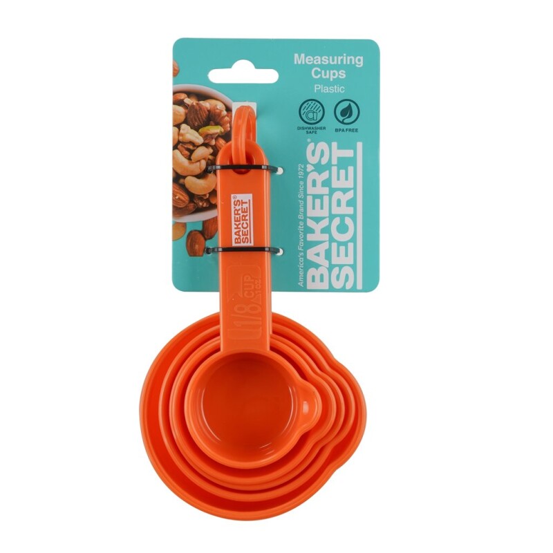 Set 5 Tazas Medidoras Pp Gris/Rojo SET 5 TAZAS MEDIDORAS PP GRIS/ROJO