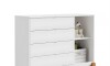 Cómoda 4 Cajones 1 Puerta Infantil - Lotus Blanco