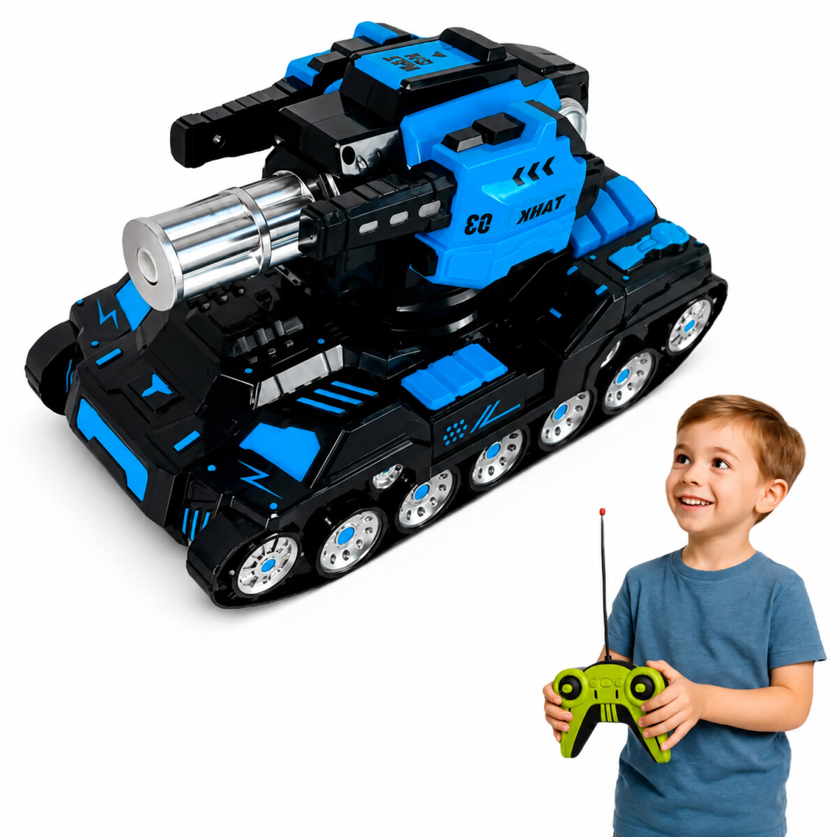Auto Tanque Infantil Con Control Remoto Jtjug341 - TANQUE C/REMOTO JTJUG341 