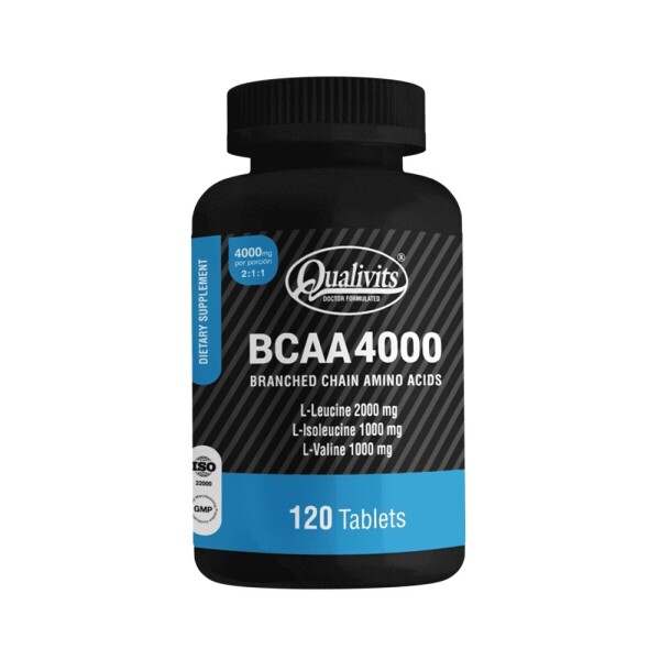 BCAA 4000 mg 120 tabletas – Qualivits BCAA 4000 mg 120 tabletas – Qualivits