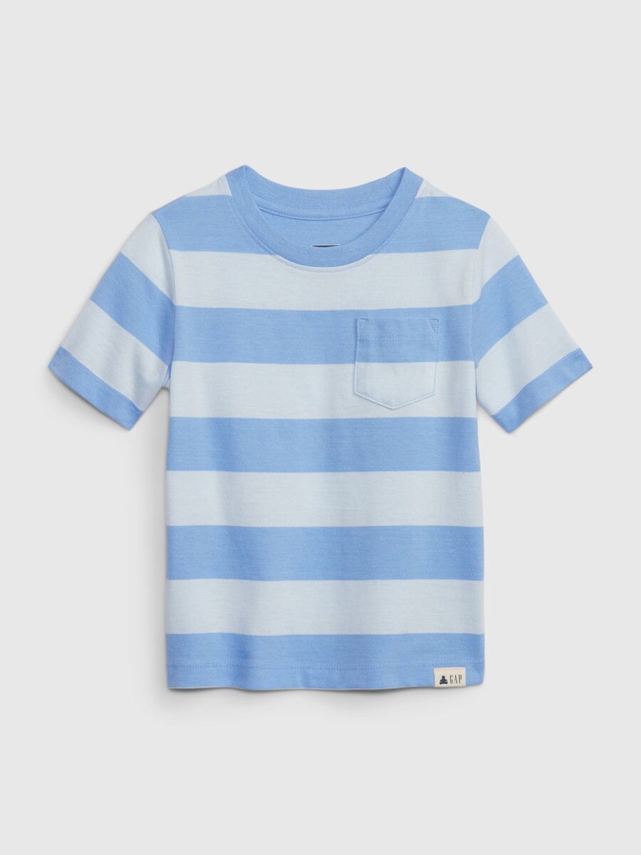 Remera Estampada Toddler Niño - Shirting Blue 
