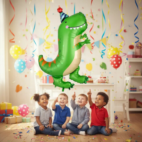 Globo Diseño DInosaurio Cumpleañero Globo Diseño DInosaurio Cumpleañero