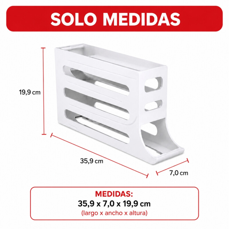 Organizador de huevos 30 unidades BLANCO