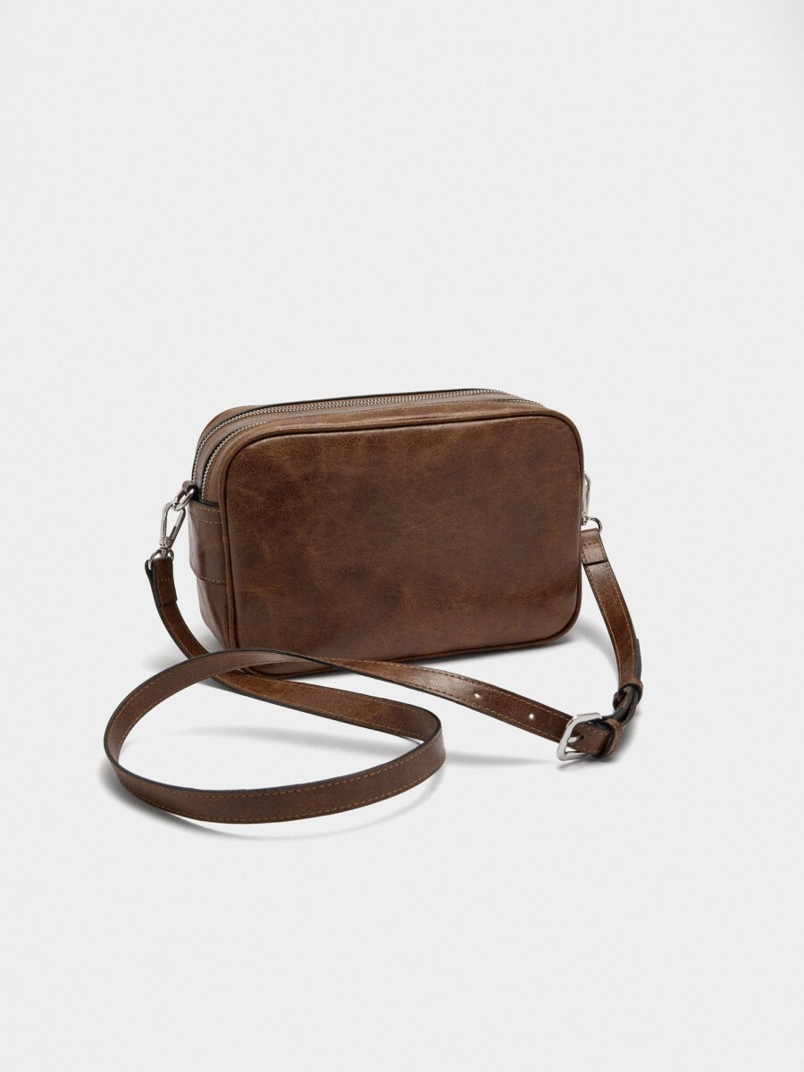 Bolso Bandolera Efecto Envejecido camel