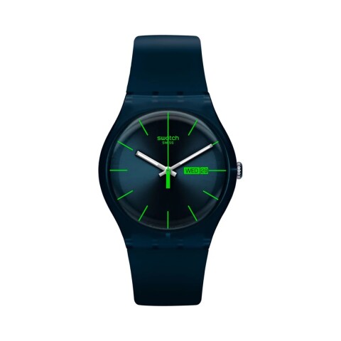 Reloj Swatch Blue Rebel de silicona SO29N704 Azul