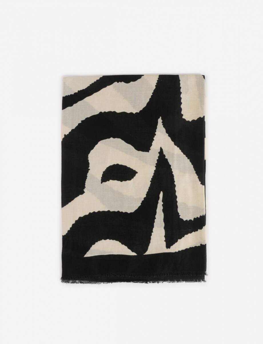 Pashmina cebra - animal print 