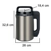 Sopera Electrica Soup Maker Enxuta Sdaenxsm916 1.6 Lts Color Gris Sopera Electrica Soup Maker Enxuta Sdaenxsm916 1.6 Lts Color Gris
