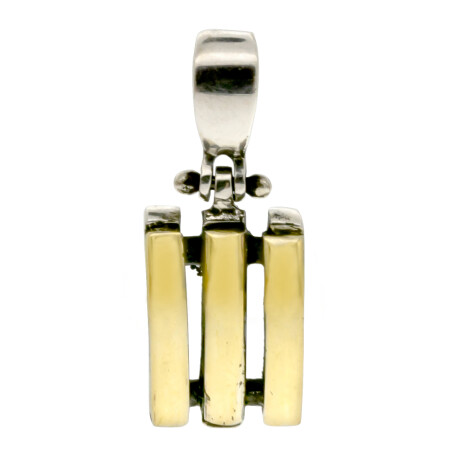 Colgante de plata 925 y double en oro 18 ktes. Colgante de plata 925 y double en oro 18 ktes.