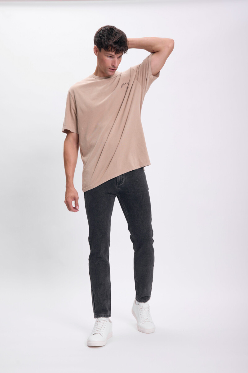 Pantalón jean slim Gris Oscuro