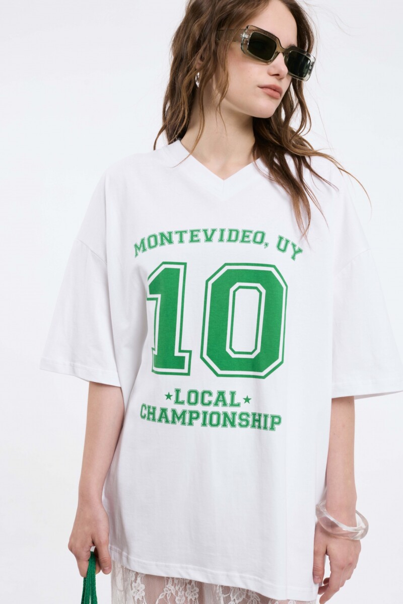 Remera Jodie - Blanco/Verde 