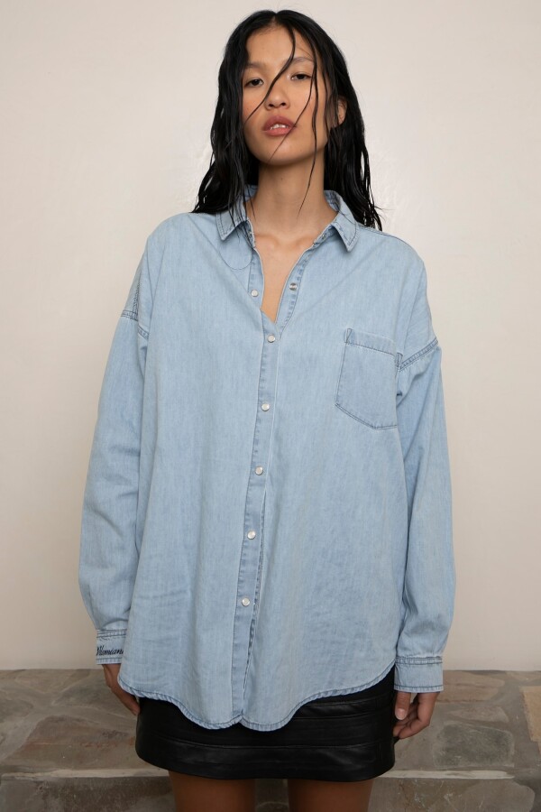 Camisa Jean Ligth Blue