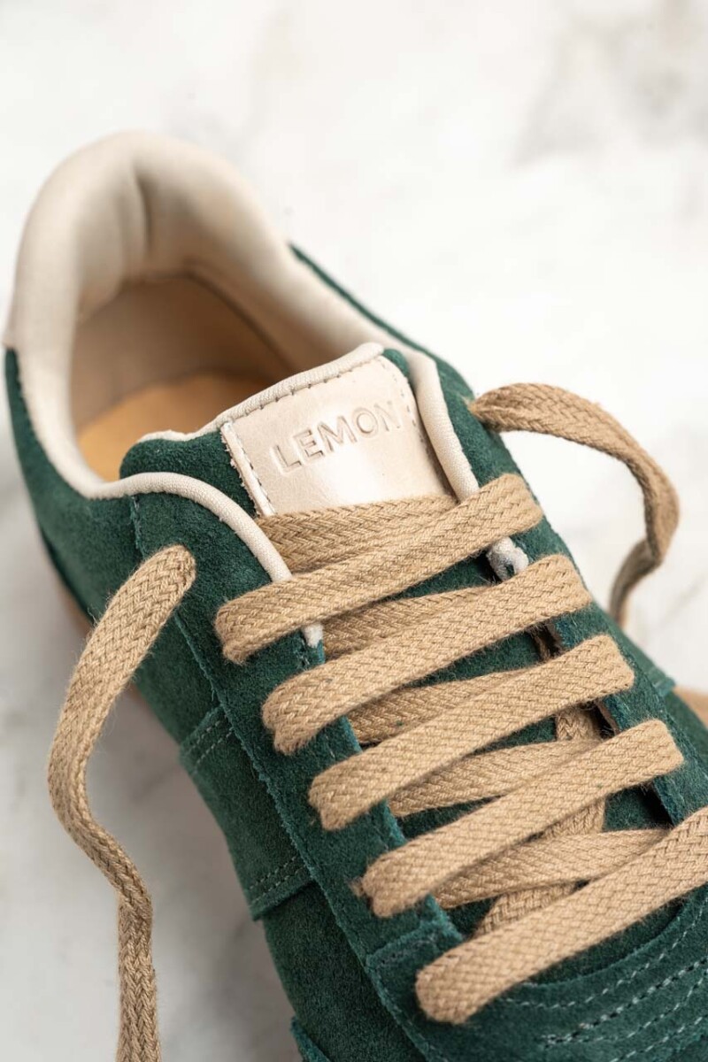 Zapatilla Gamuza Verde