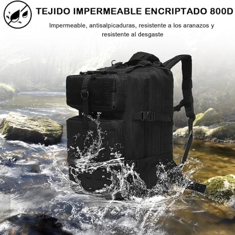 Mochila Táctica de Camping Impermeable 5123 NEGRO