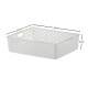 Cesto organizador Quadratta calado G BLANCO
