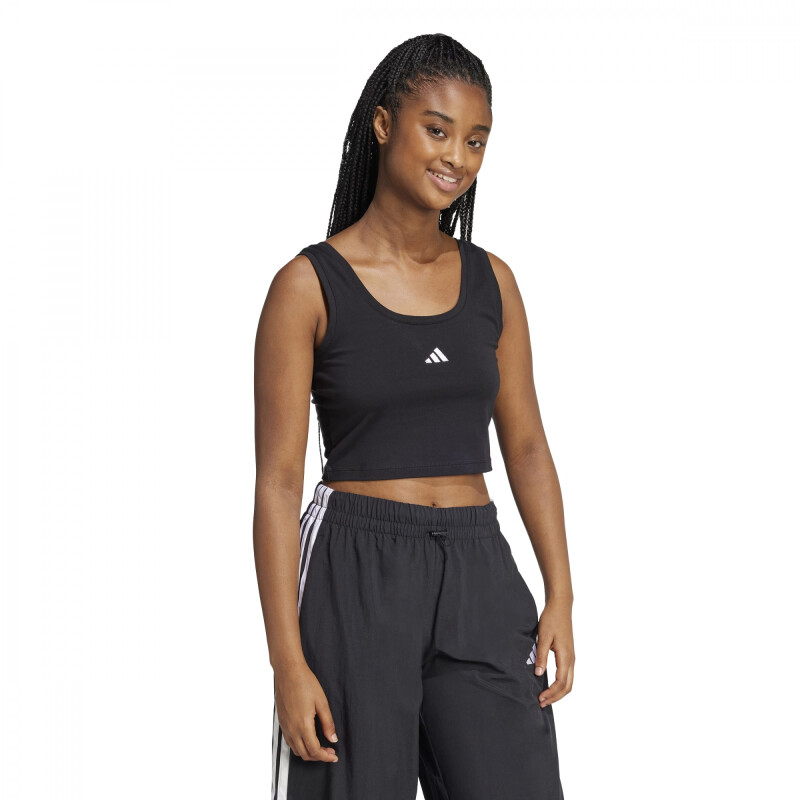 Musculosa ADIDAS W SL SJ TK Mujer JE1321 Negro-blanco