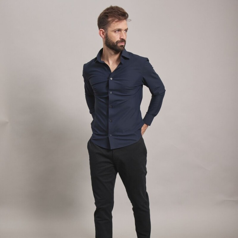 Camisa técnica Azul