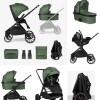 Travel system 4 en 1 TIFFANY ISOFIX KIKKABOO - Army green Travel system 4 en 1 TIFFANY ISOFIX KIKKABOO - Army green