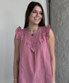 Blusa Aimé rosa viejo