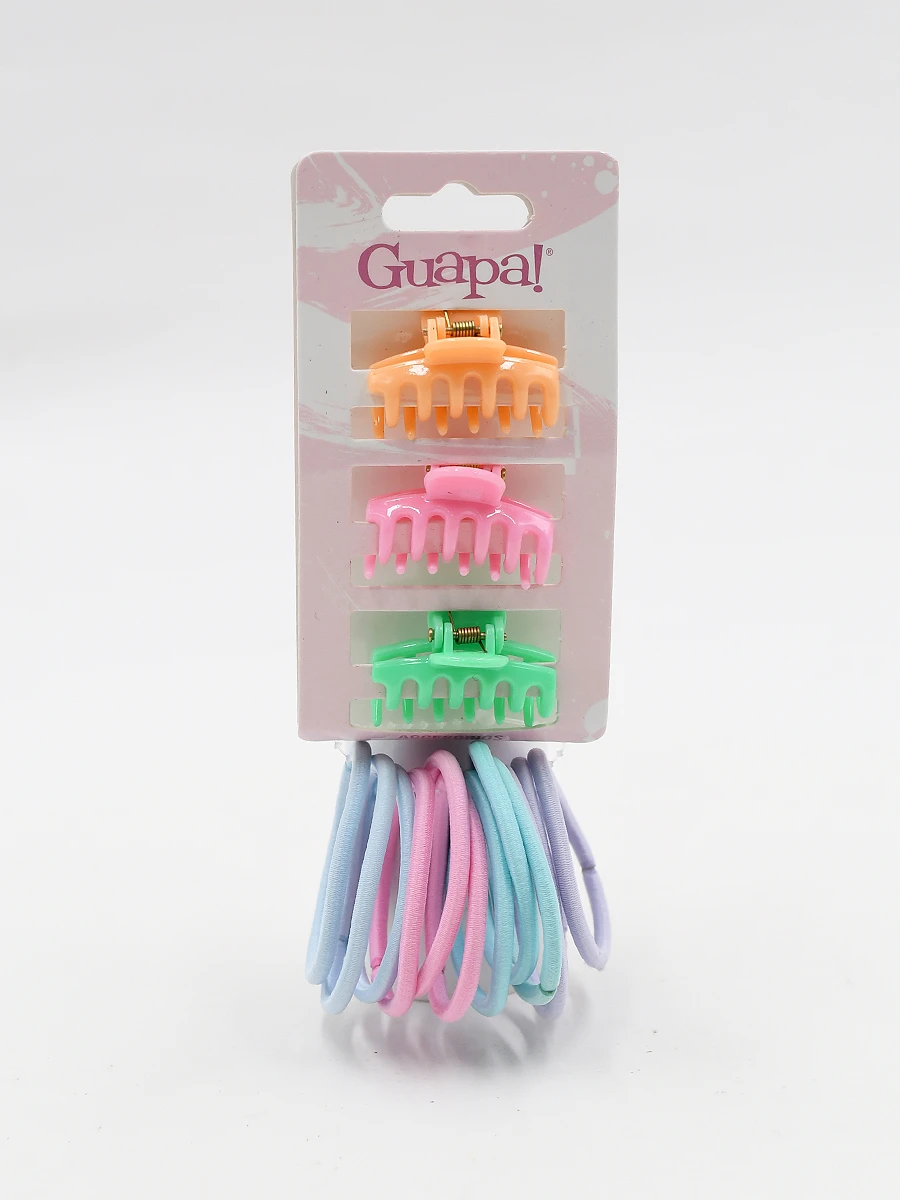 PACK COLEROS Y PINZAS X 15 - MULTICOLOR 