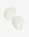 Aros Pasantes Color Blanco Crema