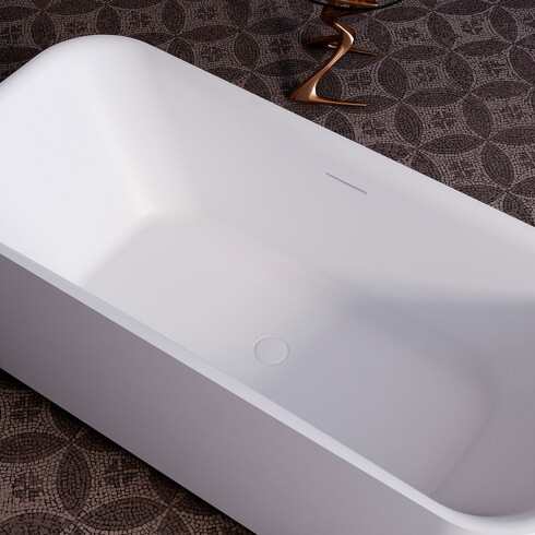 BAÑERA SIMPLE RECTANGULAR BLANCO ACRILICO 75X170 PIEZA BLANCO