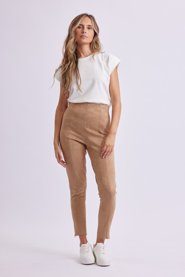 Calza de gamuza Beige