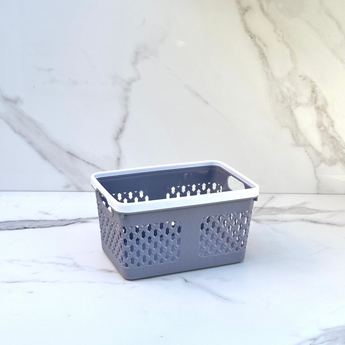 Canasto Organizador Polipropileno Alto 12cm x Ancho 15cm x Largo 22cm 