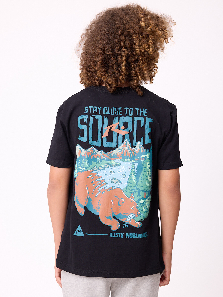 T-SHIRT PORTBO TEEN RUSTY - Negro 