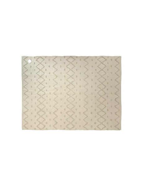 ALFOMBRA NATURAL 69X114CM PUNTOS ZIGZAG ALFOMBRA NATURAL 69X114CM PUNTOS ZIGZAG