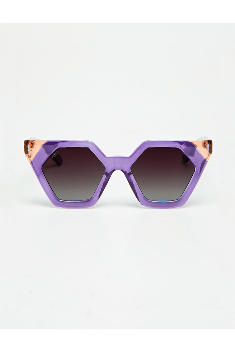 Lentes Tiwi Hexagon Ii - Shiny Bicolor Purple/pink With Burgundy Gradi 
