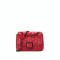 Longchamp -Cartera de cuero con solapa, Brioche Rojo