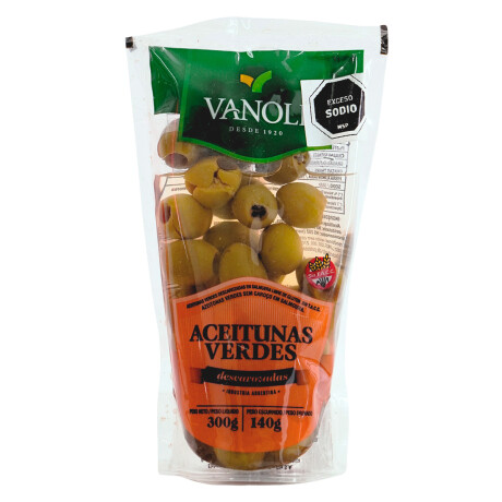 ACEITUNAS VANOLI SIN CAROZO DP 140/300GR ACEITUNAS VANOLI SIN CAROZO DP 140/300GR