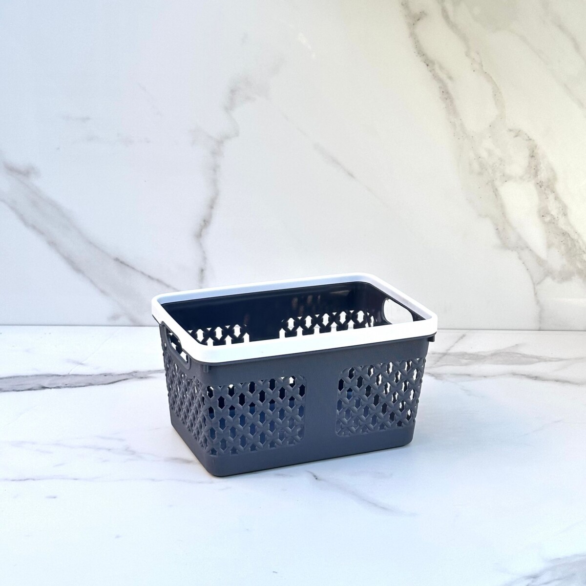 Canasto Organizador Polipropileno Alto 12cm x Ancho 15cm x Largo 22cm 