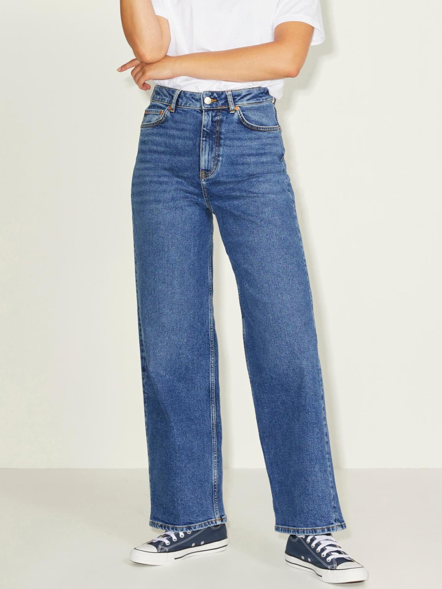 Jeans Tokyo Tiro Alto - Medium Blue Denim — Only
