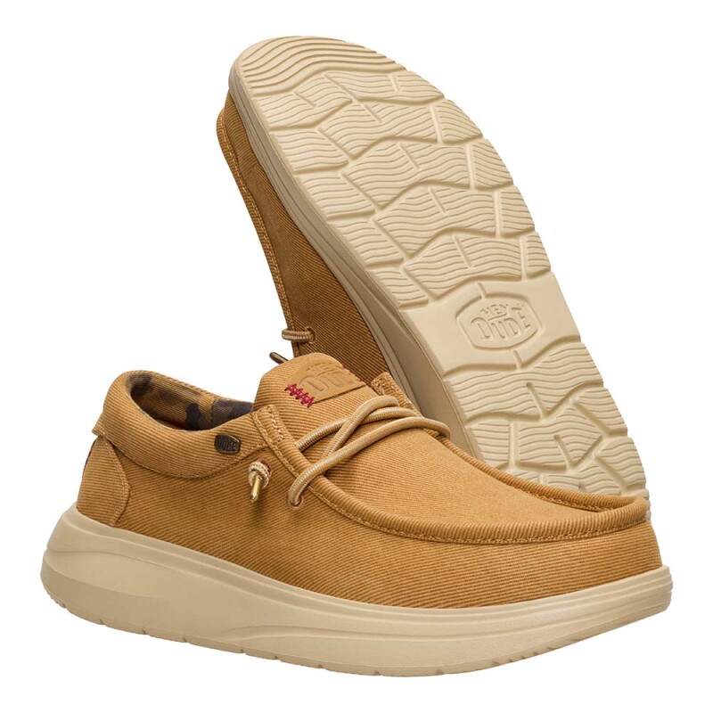 Wally COMF Worn Twill Hombre Bone Brown/olive Grey