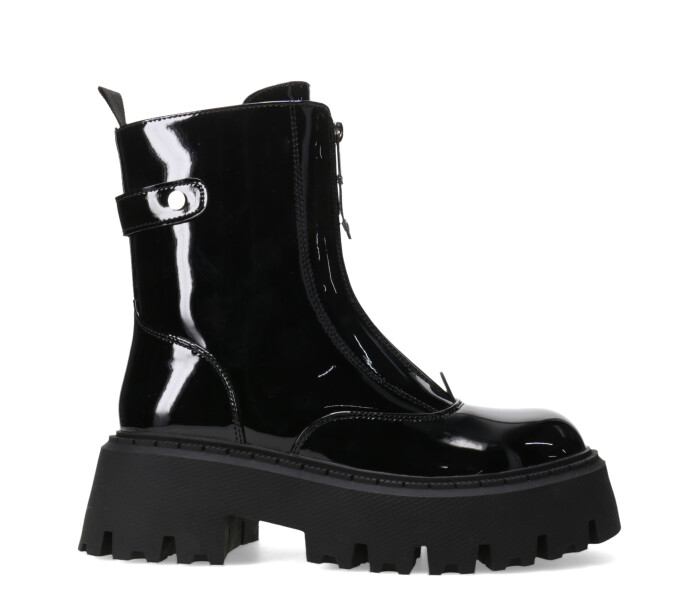 Bota STEVI con cierre en el empeine Black Patent